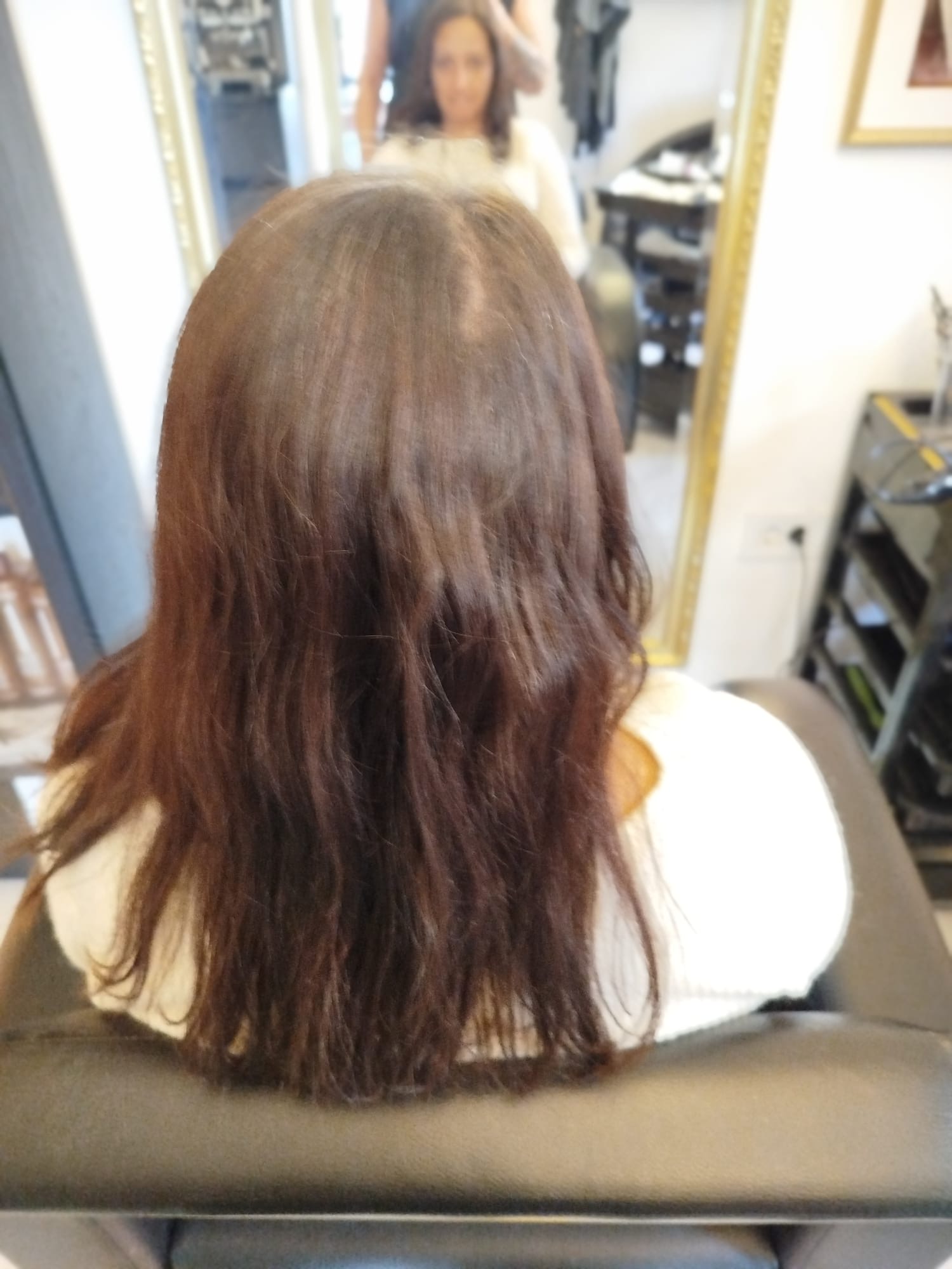 Pre transformacije kose - klijentkinja salona Diamond Jasna